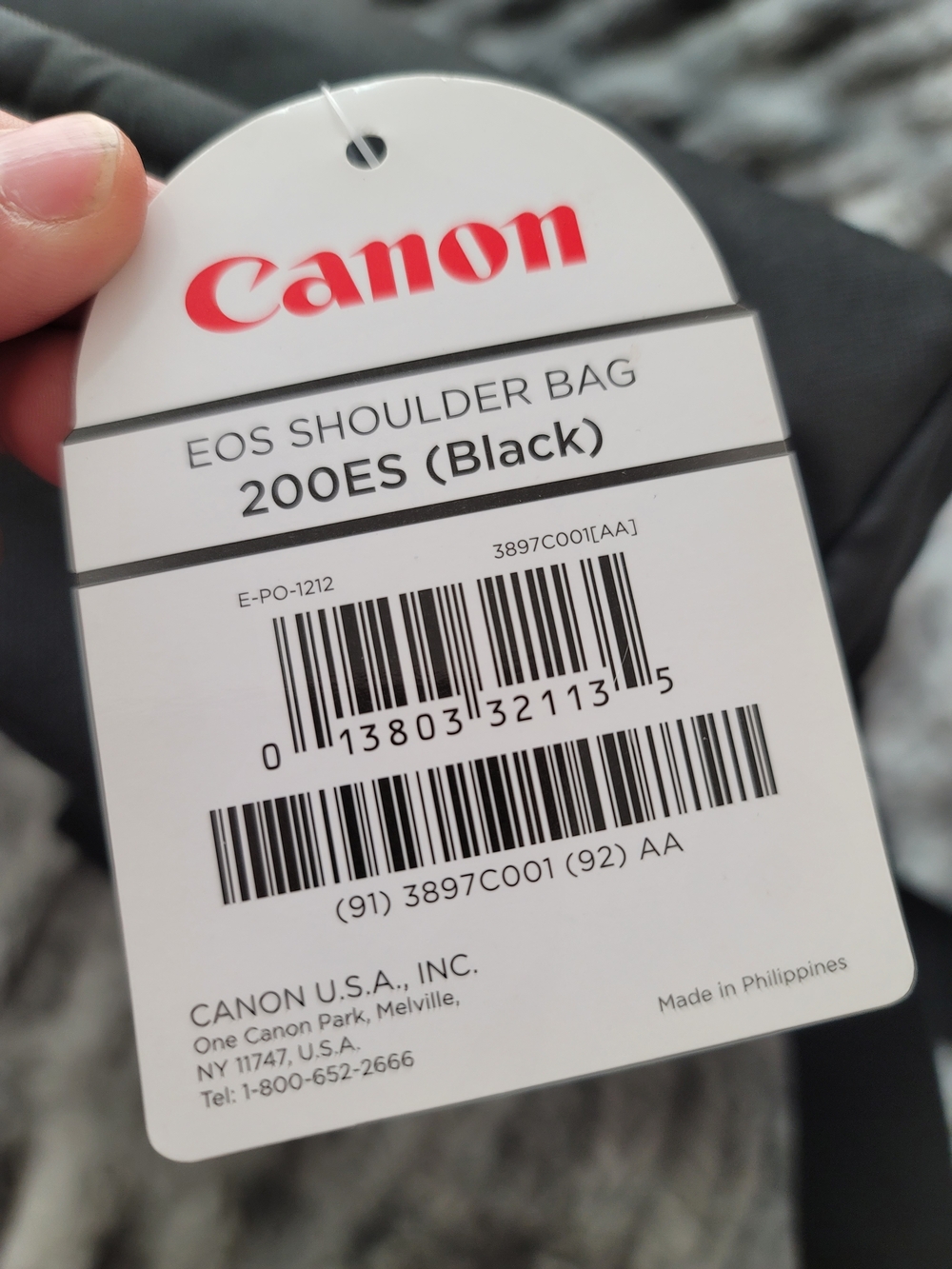 NEW Canon 200ES Black EOS Shoulder Bag Camera Crossbody Tech Gadget - Picture 2 of 6